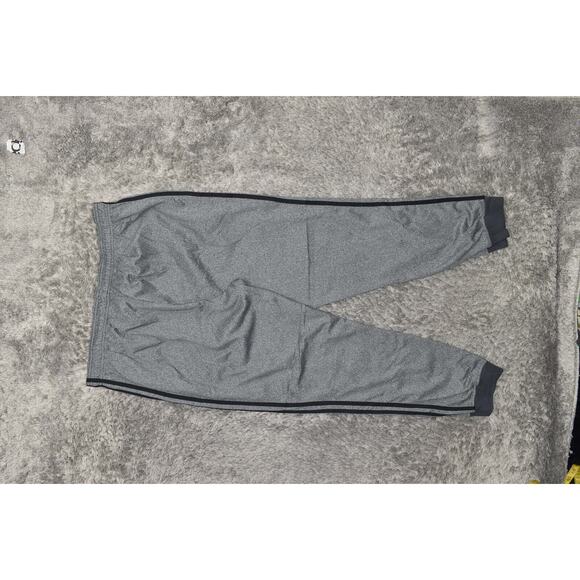 Adidas Men's 2XL Gray Polyester Jogger Pants Solid Drawstring Skinny Pockets - Picture 5 of 8